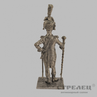фото — оловянный солдатик «тамбурмажор императорской гвардии 1810 г.». гк
